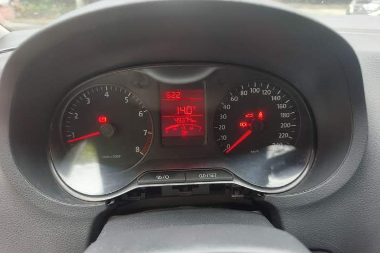 Used Volkswagen Polo 2013 1.4L Manual Fashion Edition Odometer Close Up