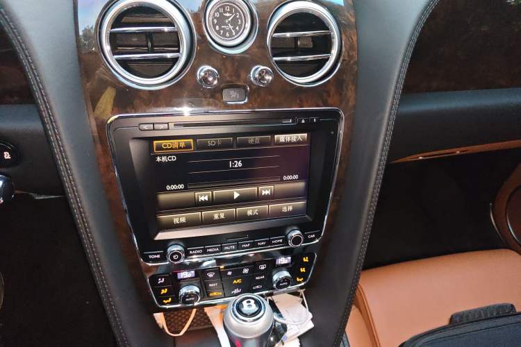 Used Bentley Continental 2012 6.0T GT W12 Audio And AC Panel