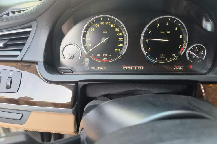 Used BMW 7 Series 2010 760Li Odometer Close Up