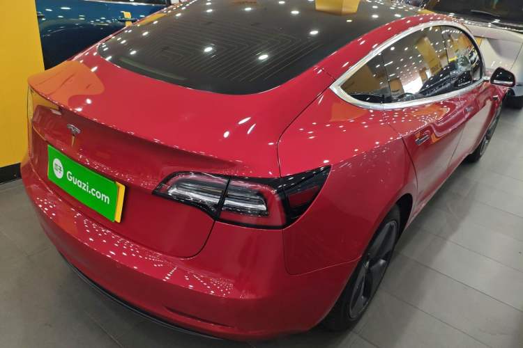 Used Tesla Model 3 2019 Standard Range Rear-Wheel Drive Upgraded Version (52 kWh) Rear Right 45 Deg