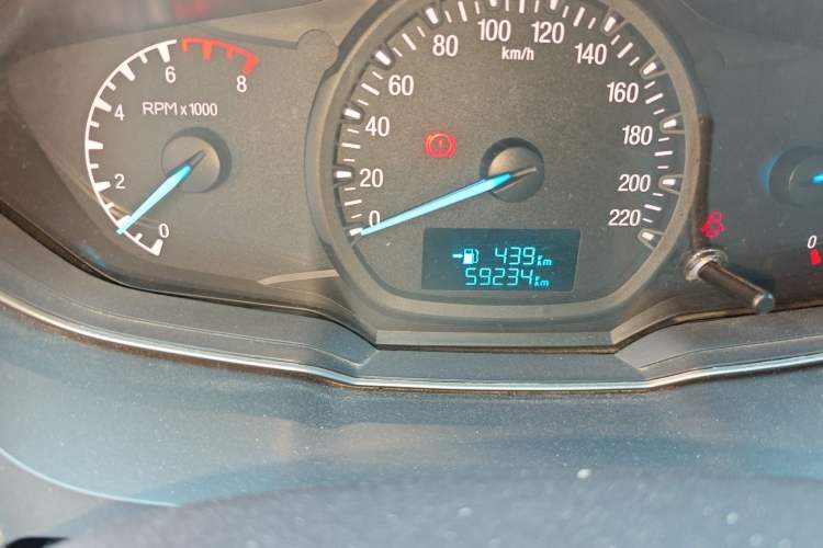 Used Ford Escort 2017 1.5L Manual Comfort Model Odometer Close Up