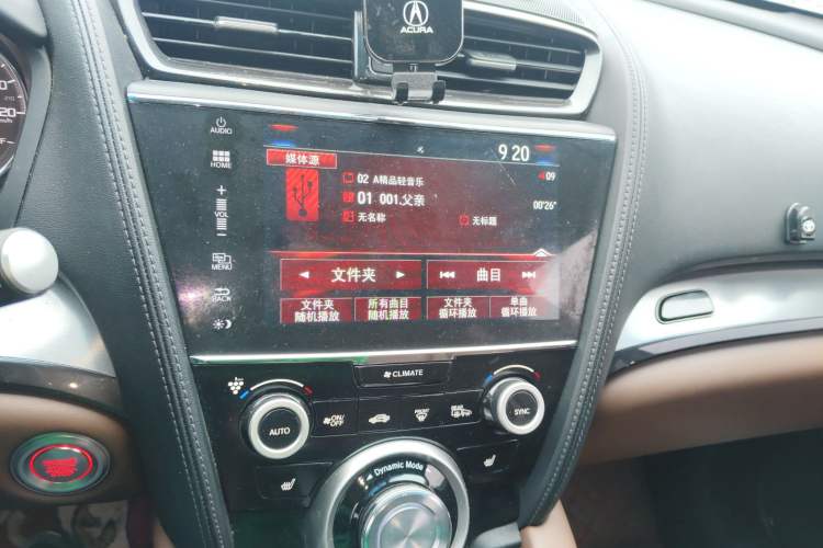 Used Acura CDX 2016 1.5T Two-Wheel Drive Deluxe Edition Audio And AC Panel