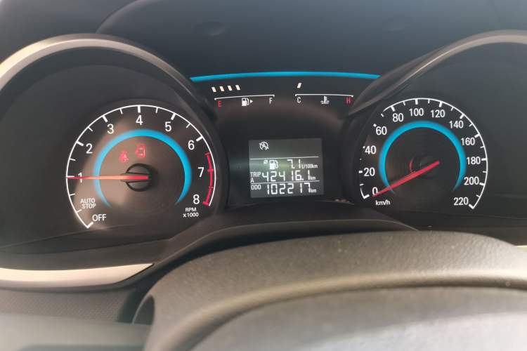 Used Chevrolet Cavalier 2016 1.5L Manual Xinyue Edition Odometer Close Up