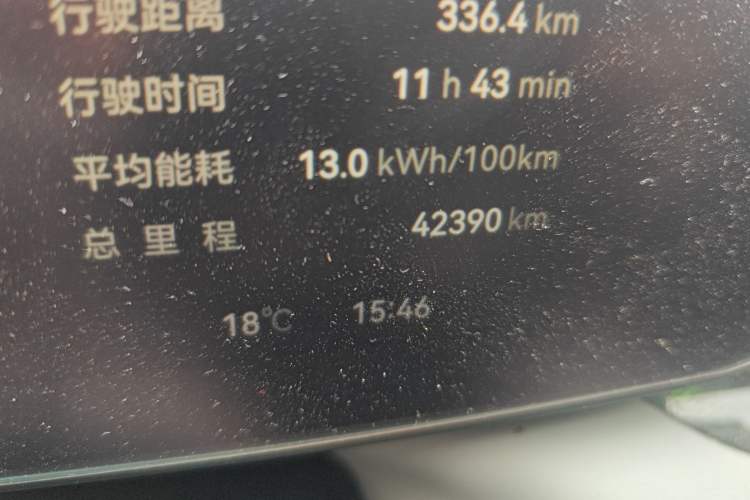 Used Zeekr 007 2024 Rear-Drive Intelligent Driving Version 75 kWh Odometer Close Up