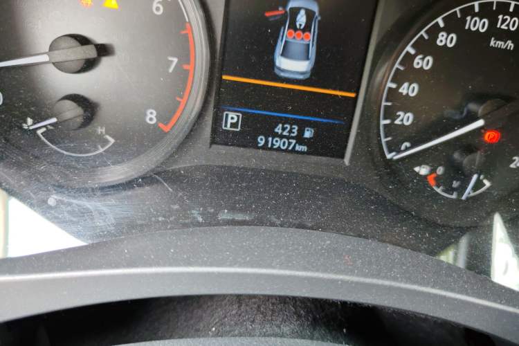 Used Nissan Teana 2021 2.0L XL Comfort Edition Odometer Close Up