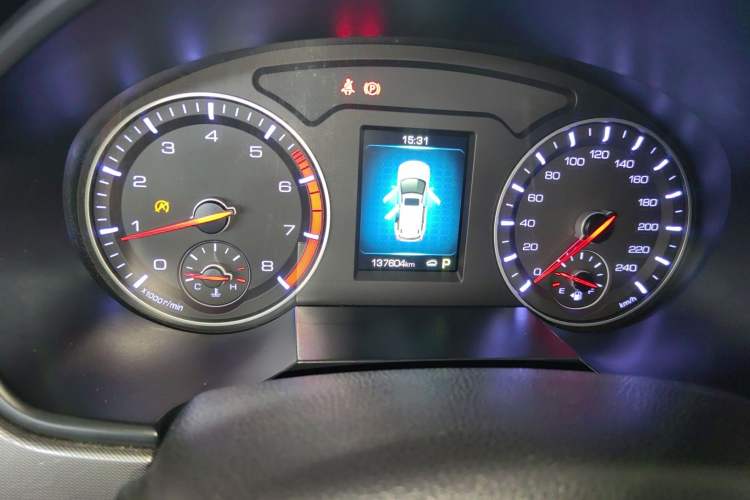 Used Haval H6 2018 Blue Label Sport Edition 1.5T Automatic Two-Wheel Drive Elite Model Odometer Close Up