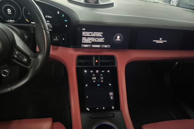 Used Porsche Taycan 2020 Taycan Audio And AC Panel