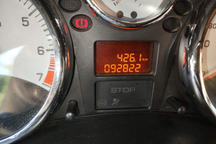 Used Peugeot 207 2011 Sedan 1.4L Manual Yule Edition Odometer Close Up