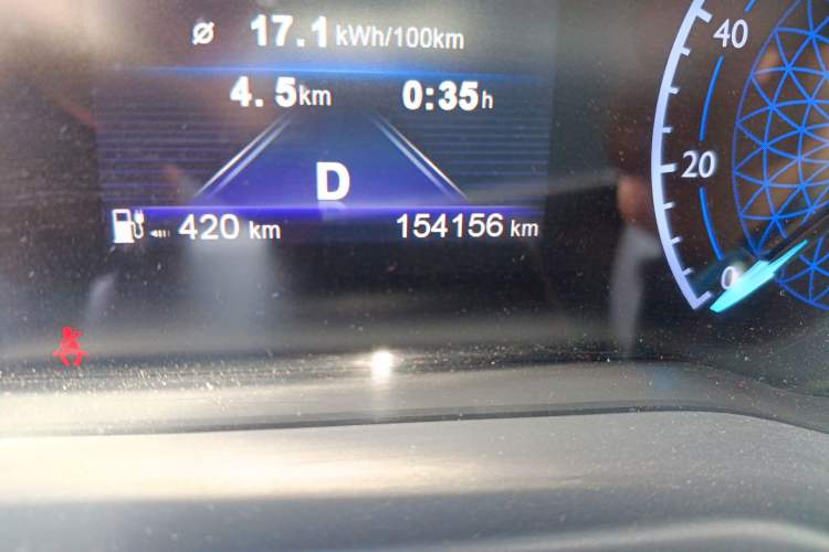 Used Hongqi E-QM5 2022 431 km Charge & Enjoy Edition Odometer Close Up