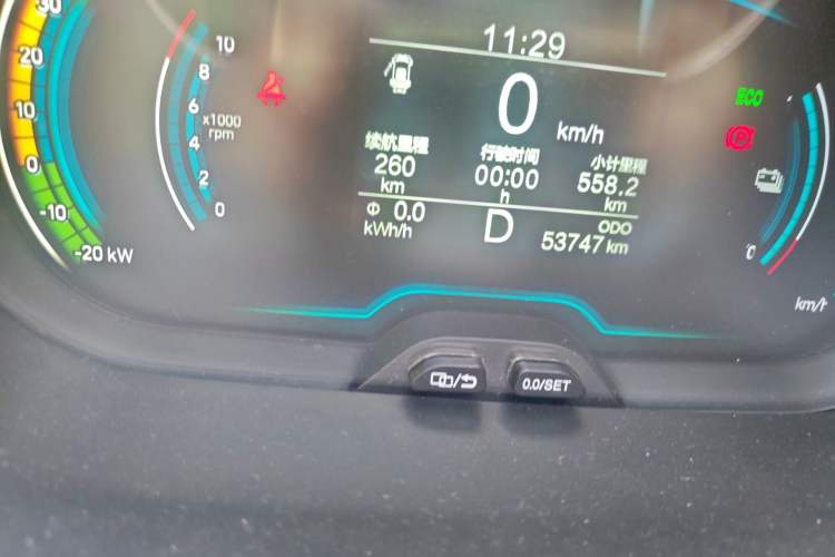 Used Chery Little Ant 2021 150 000 Yuan "Ant Fan" Edition New Ant Xuan Version Lithium-NMC Battery Odometer Close Up