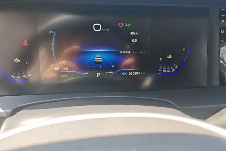 Used Dongfeng Aeolus E70 2022 500 Ultra-Enjoyment Edition Odometer Close Up