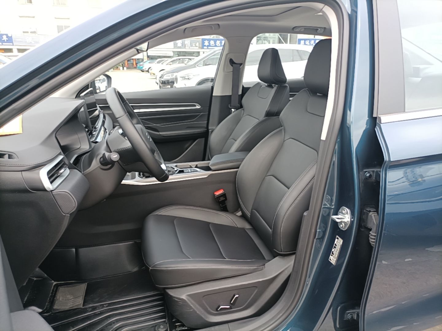 Vordere Reihe im Auto