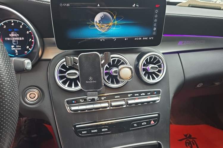 Used Mercedes-Benz C-Class 2021 C 260 L Sport Edition Audio And AC Panel