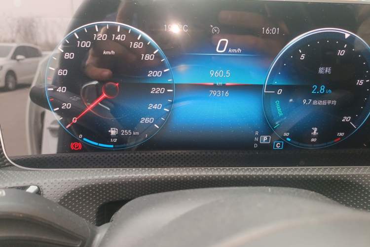 Used Mercedes-Benz A-Class 2019 Restyled A 200 L Sport Sedan Odometer Close Up