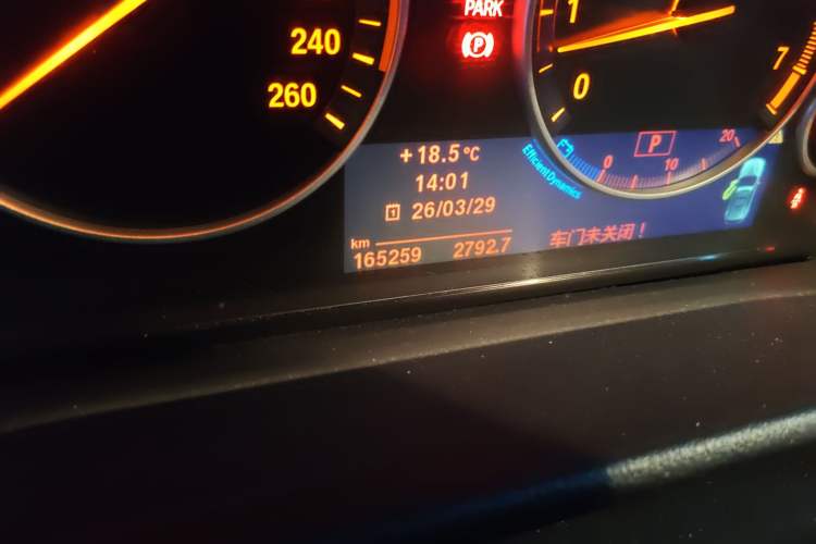 Used BMW X3  Odometer Close Up