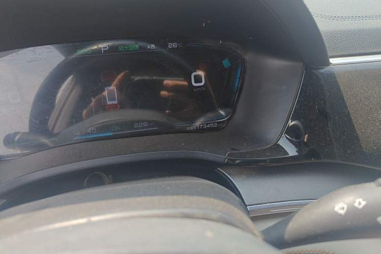 Used BYD Song PLUS New Energy 2021 EV Deluxe Model Odometer Close Up