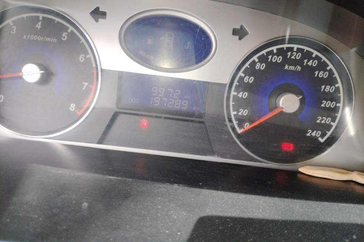 Used Geely Auto Classic Emgrand 2012 Sedan 1.5L Manual Standard Model Odometer Close Up