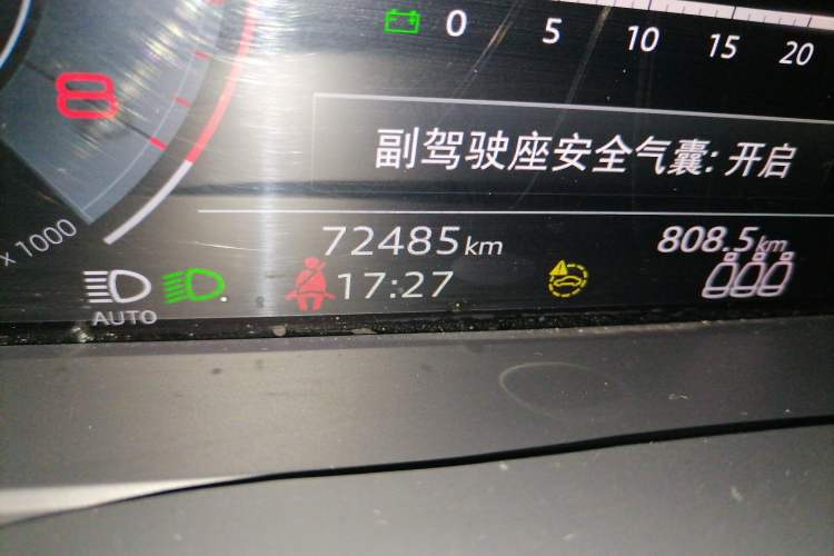 Used Audi A6L 2022 45 TFSI Prestige Dynamic Edition Odometer Close Up