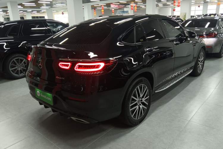 Used Mercedes-Benz GLC Coupe 2023 GLC 300 4MATIC Coupe SUV Rear Right 45 Deg