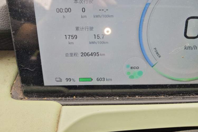 Used AION Y 2022 Plus 80 Smart Edition Odometer Close Up