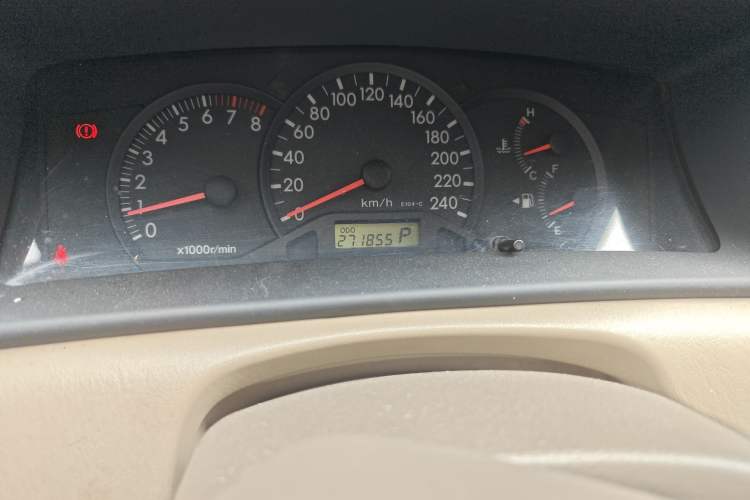 Used Toyota Corolla EX 2010 1.6L Automatic Classic Edition Odometer Close Up