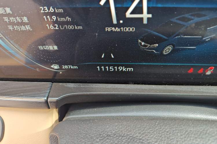 Used Buick GL8 2020 ES Land Cruiser 653T Luxury Edition Odometer Close Up