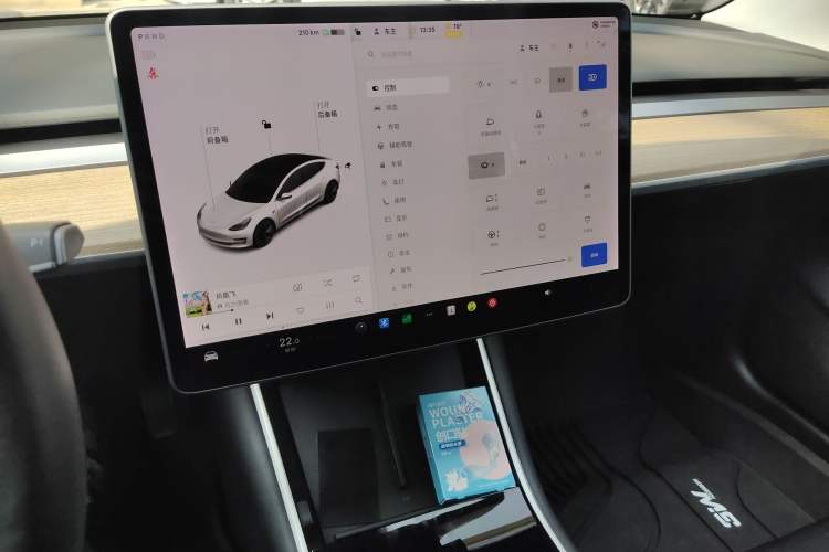 Used Tesla Model 3 2019 Long-Range All-Wheel-Drive Version Audio And AC Panel