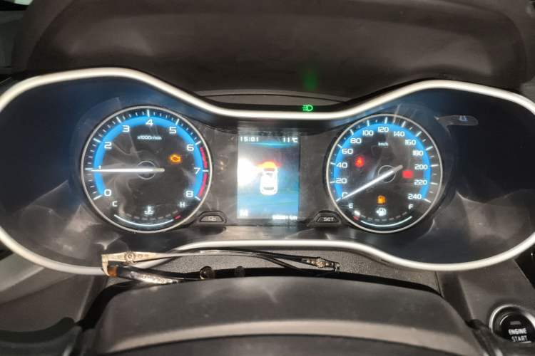 Used Geely Auto Vision S1 2019 Upgraded Model 1.5L Manual Elite Version Odometer Close Up
