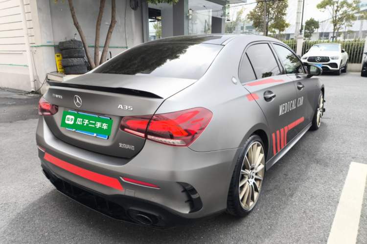 Used Mercedes-Benz A AMG 2019 AMG A 35 L 4MATIC First Edition Special Version Rear Right 45 Deg