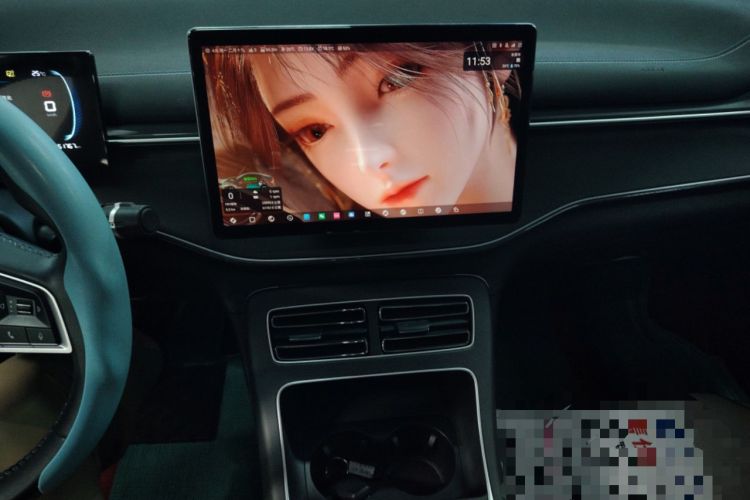 Used BYD Destroyer 05 2023 Champion Edition DM-i 55KM Luxury Model Audio And AC Panel