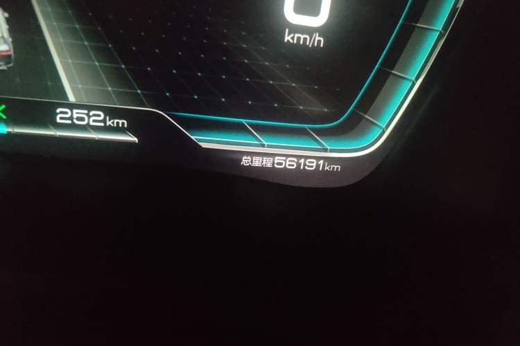 Used BYD Song PLUS New Energy 2021 EV Flagship Model Odometer Close Up