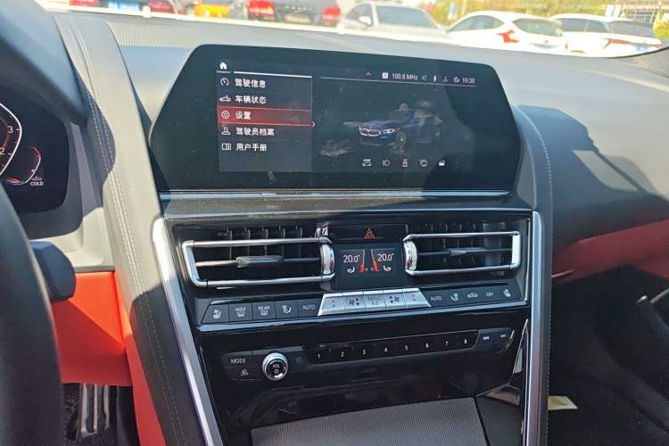 Used BMW 8 Series 2019 840i 4-Door Gran Coupe M Sport Package Audio And AC Panel