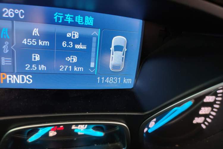 Used Ford Focus 2012 Sedan 1.6L Automatic Comfort Model Odometer Close Up