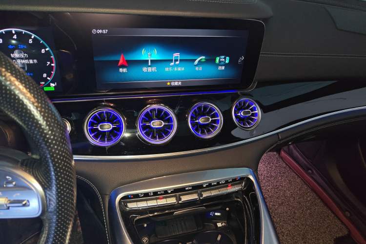 Used Mercedes-Benz AMG GT 2019 AMG GT 50 four-door sports car Audio And AC Panel