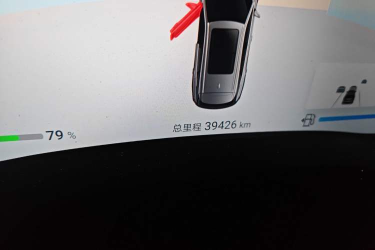 Used BYD Tang New Energy 2024 DM-i Glory Edition 112KM Prestige Model Odometer Close Up