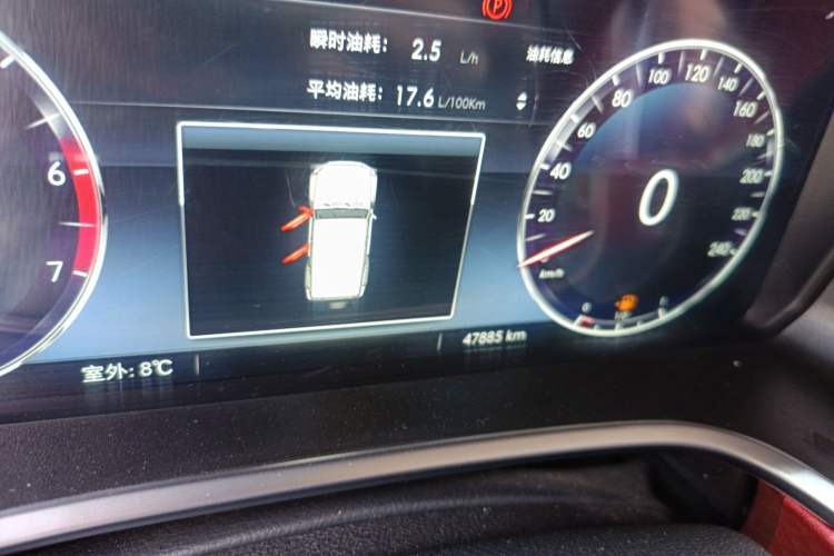 Used BAIC Off-Road BJ40 2019 2.3T Automatic Four-Wheel Drive Shengshi Huazhang Edition China VI Emission Standard Odometer Close Up