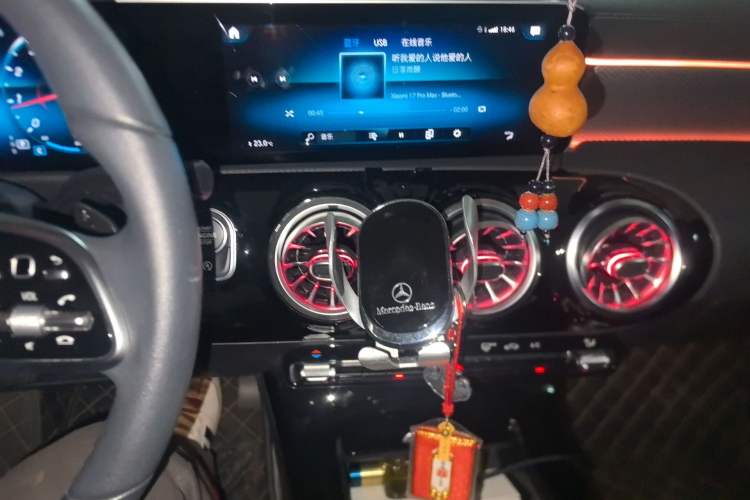 Used Mercedes-Benz A-Class 2020 Second Facelift A 180 L Sport Sedan Audio And AC Panel