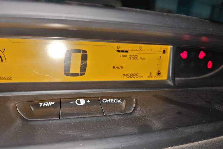 Used Citroen C-Quatre 2013 Sedan 1.6L Manual - Prestige Model Odometer Close Up