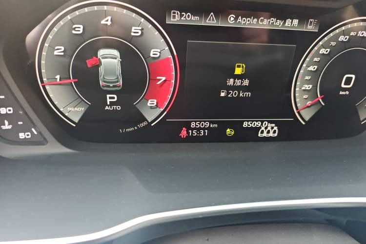 Used Audi Q3 2025 quattro 45th Anniversary Edition 40TFSI Fashionable and Dynamic Model Odometer Close Up