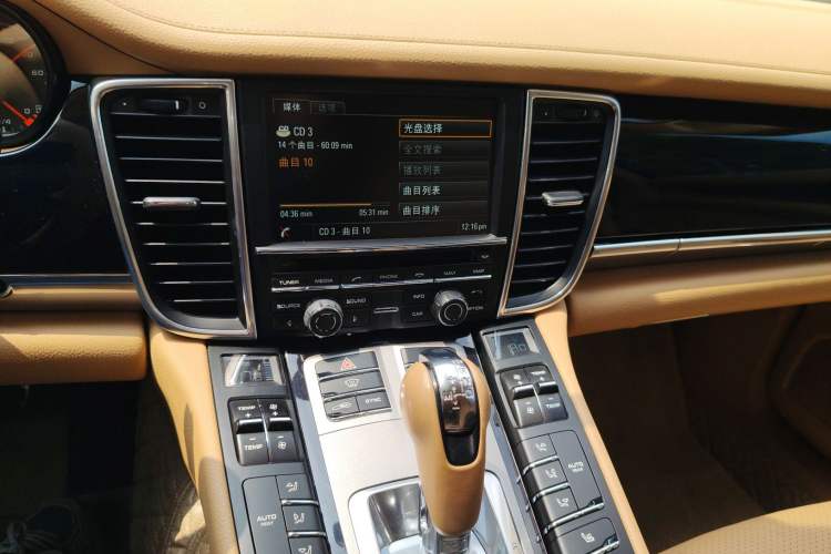 Used Porsche Panamera 2014 Panamera 3.0T Audio And AC Panel