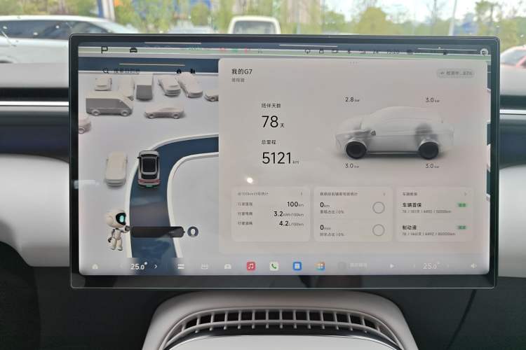 Used XPeng G7 2026 Model, Range-Extended 1704 Max Flagship Edition Instrument Cluster