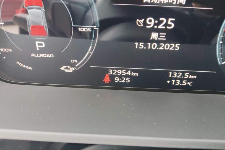 Used Audi e-tron 2021 50 quattro Luxury Edition Odometer Close Up