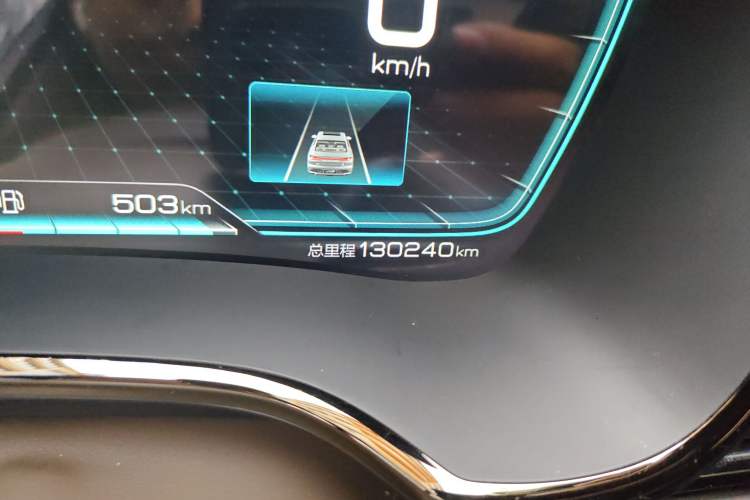 Used BYD Han 2020 DM Four-Wheel Drive Performance Edition Prestige Model Odometer Close Up