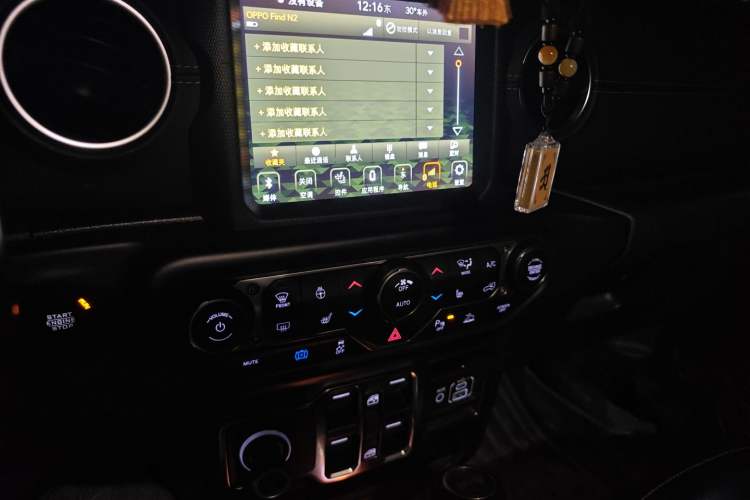 Used Jeep Wrangler New Energy 2021 Four-Door 2.0T 4xe Sahara First Edition Audio And AC Panel