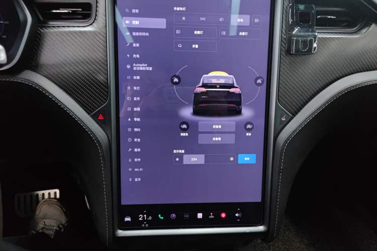 Used Tesla Model X 2019 Performance High-Performance Edition Audio And AC Panel