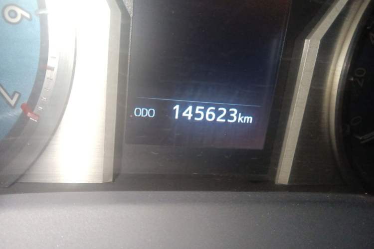 Used Toyota Prado 2018 3.5L Automatic TX-L with Rear-Mounted Spare Tire Odometer Close Up