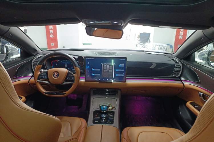 Used BYD Han 2022 EV Genesis Edition 715 km Front-Wheel-Drive Flagship Model Center Console