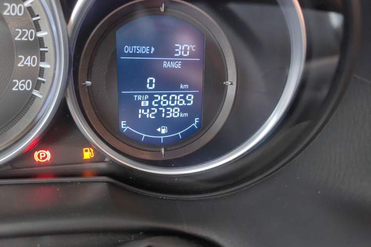 Used Mazda CX-5 2015 2.0L Automatic Two-Wheel Drive Urban Version Odometer Close Up