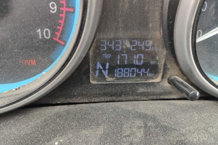 Used Karry Youyou EV 2018 40 kWh Standard Version Odometer Close Up