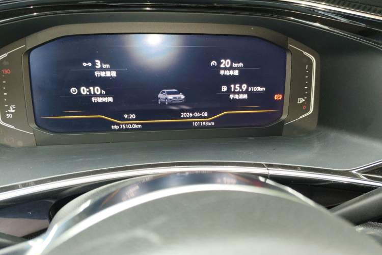 Used Volkswagen Tayron 2019 380TSI Four-Wheel Drive R-Line China VI-standard Odometer Close Up